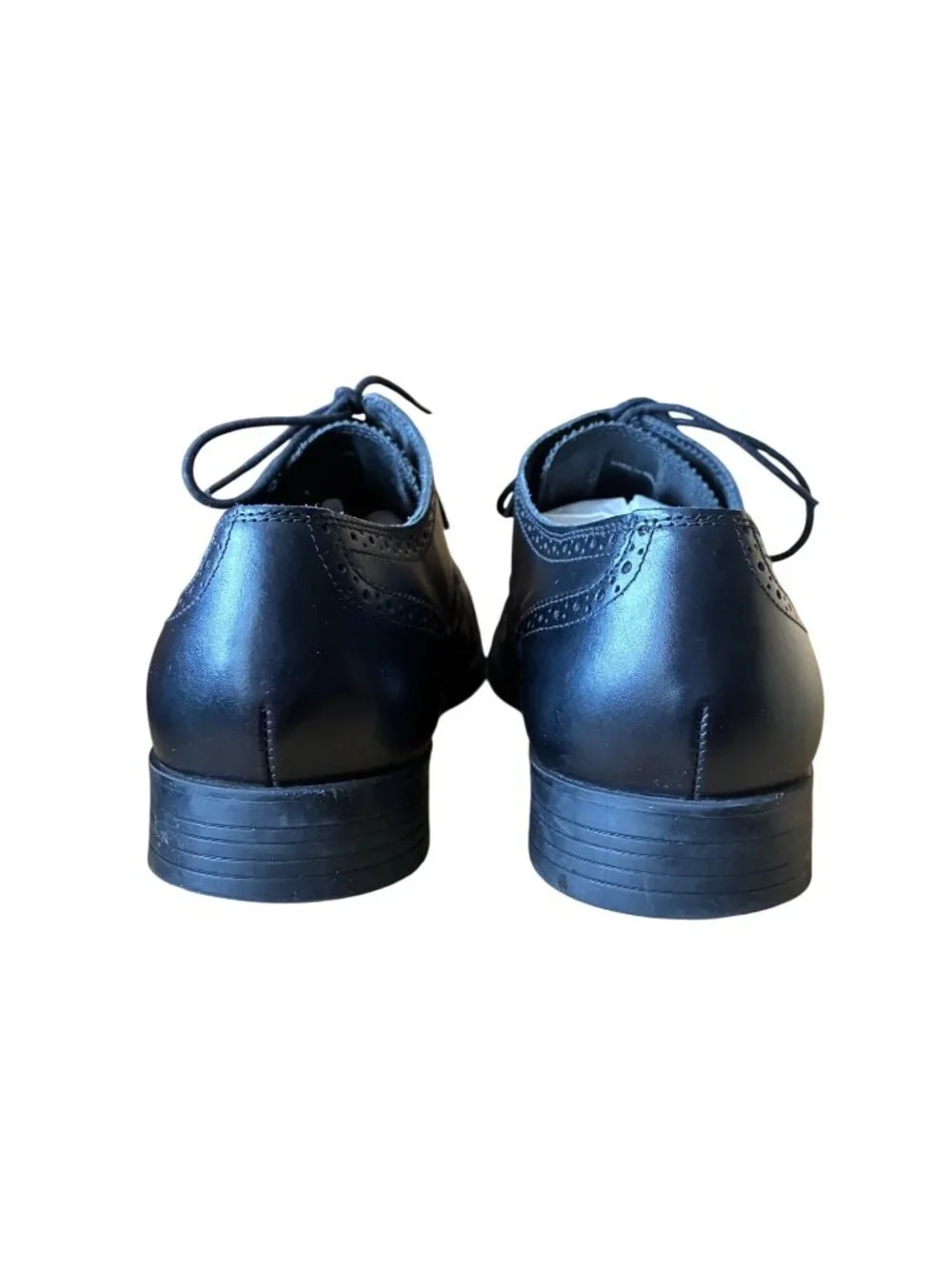 Cole Haan Men’s Black Leather Wingtip Oxford C13146‎ Lace-Up Dress Shoes 11 M
